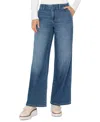 Liverpool Los Angeles Petite Weekender Wide-leg Jeans In Blue