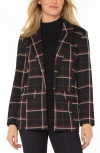 Liverpool Los Angeles Plaid Notched Lapel Blazer In Multi
