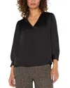 Liverpool Los Angeles Pleated Top In Black