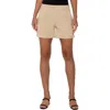 Liverpool Los Angeles Pleated Trouser Shorts In Gray