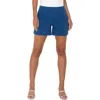 Liverpool Los Angeles Pleated Trouser Shorts In Goddess Blue