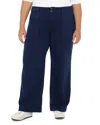 Liverpool Los Angeles Plus High Rise Wide Leg Jeans In Navy Dusk In Blue