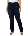 Liverpool Los Angeles Plus Kennedy High Rise Straight Silky Soft Dual Fx Jeans In Halifax In Halifax