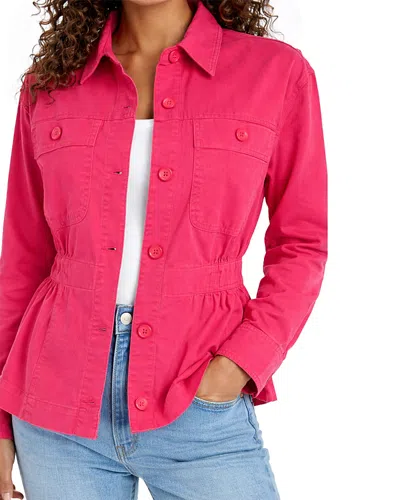 Liverpool Los Angeles Plus Relaxed Shacket In Pink
