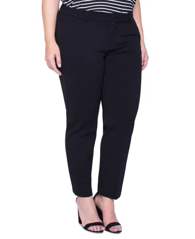 Liverpool Los Angeles Plus Size Kelsey Mid-rise Slim-leg Pants