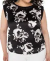 Liverpool Los Angeles Plus Size Sleeveless Mixed-media Top
