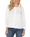 Liverpool Los Angeles Popover Woven Blouse In Porcelain Dot