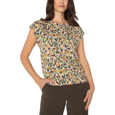 LIVERPOOL LOS ANGELES LIVERPOOL LOS ANGELES PRINT DOLMAN SLEEVE TOP