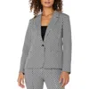 Liverpool Los Angeles Print Fitted Blazer In Gray