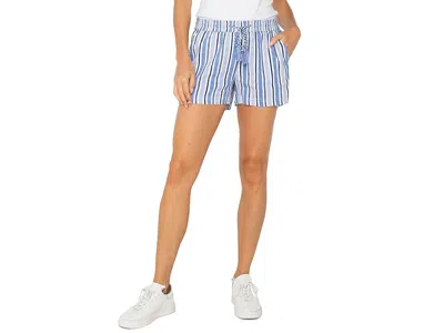 Liverpool Los Angeles Pull On Drawstring Waist Band Shorts In Blue