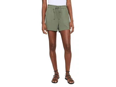 Liverpool Los Angeles Pull-on Tie Waist Short 4 Inseam Women's Shorts Martini Olive: Md 4 In Green