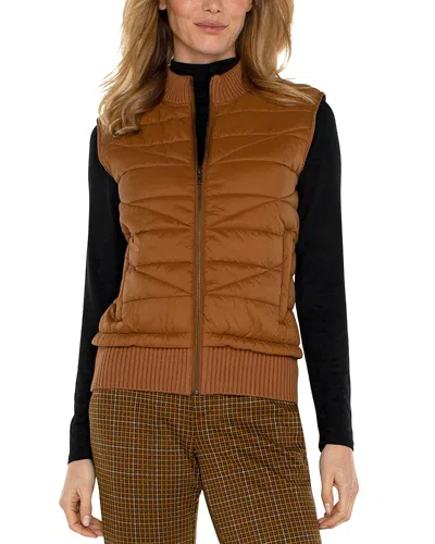 LIVERPOOL LOS ANGELES QUILTED FRONT SLEEVELESS VEST