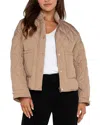 Liverpool Los Angeles Quilted Jacket In Camel