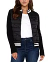 Liverpool Los Angeles Quilted Trim Cardigan In Black