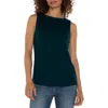 Liverpool Los Angeles Rib Boat Neck Tank In Dark Forest