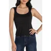 Liverpool Los Angeles Rib Tank In Black