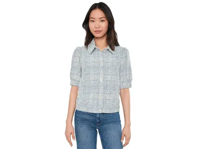 Liverpool Los Angeles Short Puff Sleeve Jacket In Blue