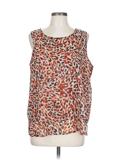 Pre-owned Liverpool Los Angeles Sleeveless Blouse In Orange