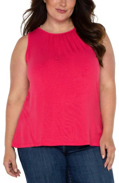 Liverpool Los Angeles Sleeveless Top In Pink Punch