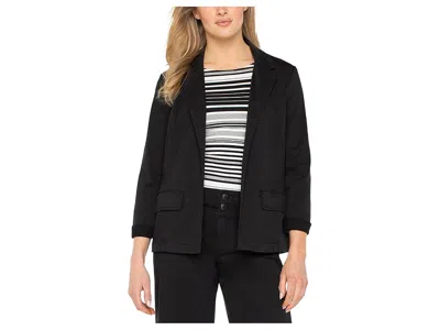 Liverpool Los Angeles Soft Touch Twill Fitted Blazer In Black