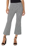 Liverpool Los Angeles Stella Geo Print Pull-on Kick Flare Knit Pants In Black/white Batik P