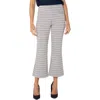 Liverpool Los Angeles Women's Stella Cropped Kick Flare Pants In Navy Taupe Grid
