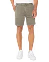 Liverpool Los Angeles Stretch Cotton Shorts In Pewter Green