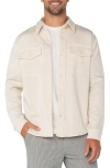 Liverpool Los Angeles Stretch Cotton Blend Overshirt In Parchment