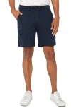 Liverpool Los Angeles Stretch Cotton Shorts In Navy