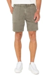 Liverpool Los Angeles Stretch Cotton Shorts In Pewter Green