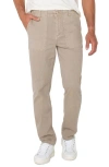 Liverpool Los Angeles Stretch Cotton Utility Pants In Barley