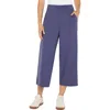 Liverpool Los Angeles Stretch Nylon Crop Wide Leg Pants In Blue
