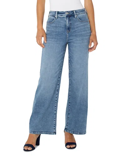 LIVERPOOL LOS ANGELES STRIDE HIGH RISE WIDE LEG JEANS IN CARBON CANYON