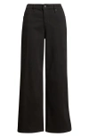 Liverpool Los Angeles Stride High Waist Wide Leg Jeans In Black