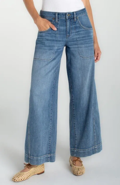 Liverpool Los Angeles Stride High Waist Wide Leg Jeans In Blue