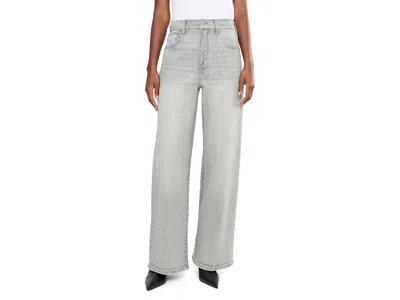 Liverpool Los Angeles Stride High-rise Wide Leg Jeans Women's Jeans Moon Dust Grey: 10 32, Cotton/denim/elastane