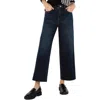 Liverpool Los Angeles Stride Raw Hem High Waist Crop Wide Leg Jeans In Eastmoor