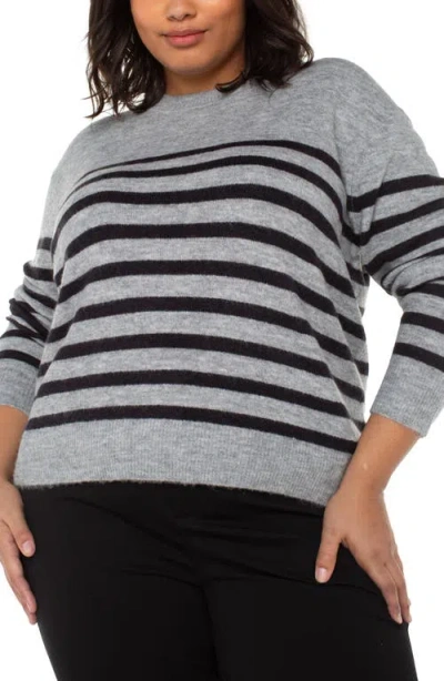LIVERPOOL LOS ANGELES LIVERPOOL LOS ANGELES STRIPE CREWNECK SWEATER
