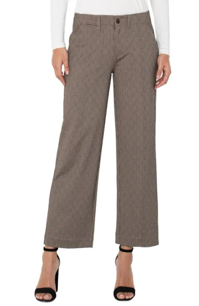 LIVERPOOL LOS ANGELES LIVERPOOL LOS ANGELES STRIPE CROP WIDE LEG PANTS