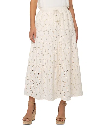 LIVERPOOL LOS ANGELES TIERED EYELET MAXI SKIRT