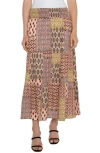 LIVERPOOL LOS ANGELES TIERED PATCHWORK MAXI SKIRT