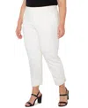 Liverpool Los Angeles Trendy Plus Size Kelsey Cropped Twill Pants