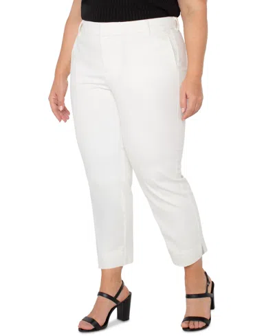 Liverpool Los Angeles Trendy Plus Size Kelsey Cropped Twill Pants
