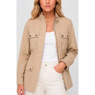 Liverpool Los Angeles Utility Jacket In Neutral