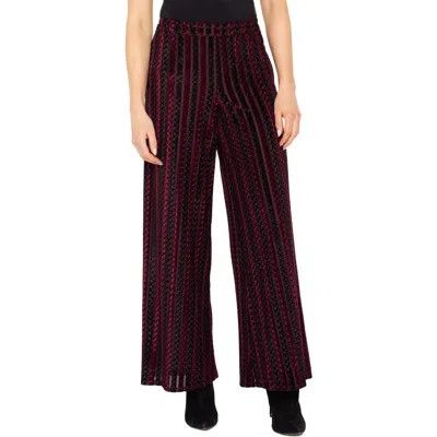 Liverpool Los Angeles Velvet Wide Leg Pants In Multi