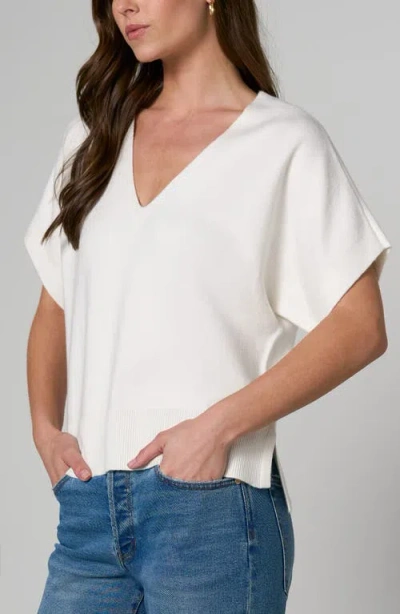 Liverpool Los Angeles V-neck Dolman Pullover In White