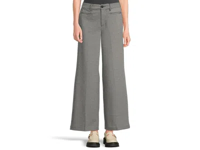 Liverpool Los Angeles Wide Leg Mid-rise Trouser W/ Flap Pockets In Gray