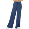 Liverpool Los Angeles Wide Leg Sweatpants In Prussian Blue
