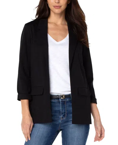 LIVERPOOL LOS ANGELES WOMEN'S BOYFRIEND OPEN-FRONT BLAZER