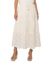 Liverpool Los Angeles Tiered Cotton Eyelet Maxi Skirt
